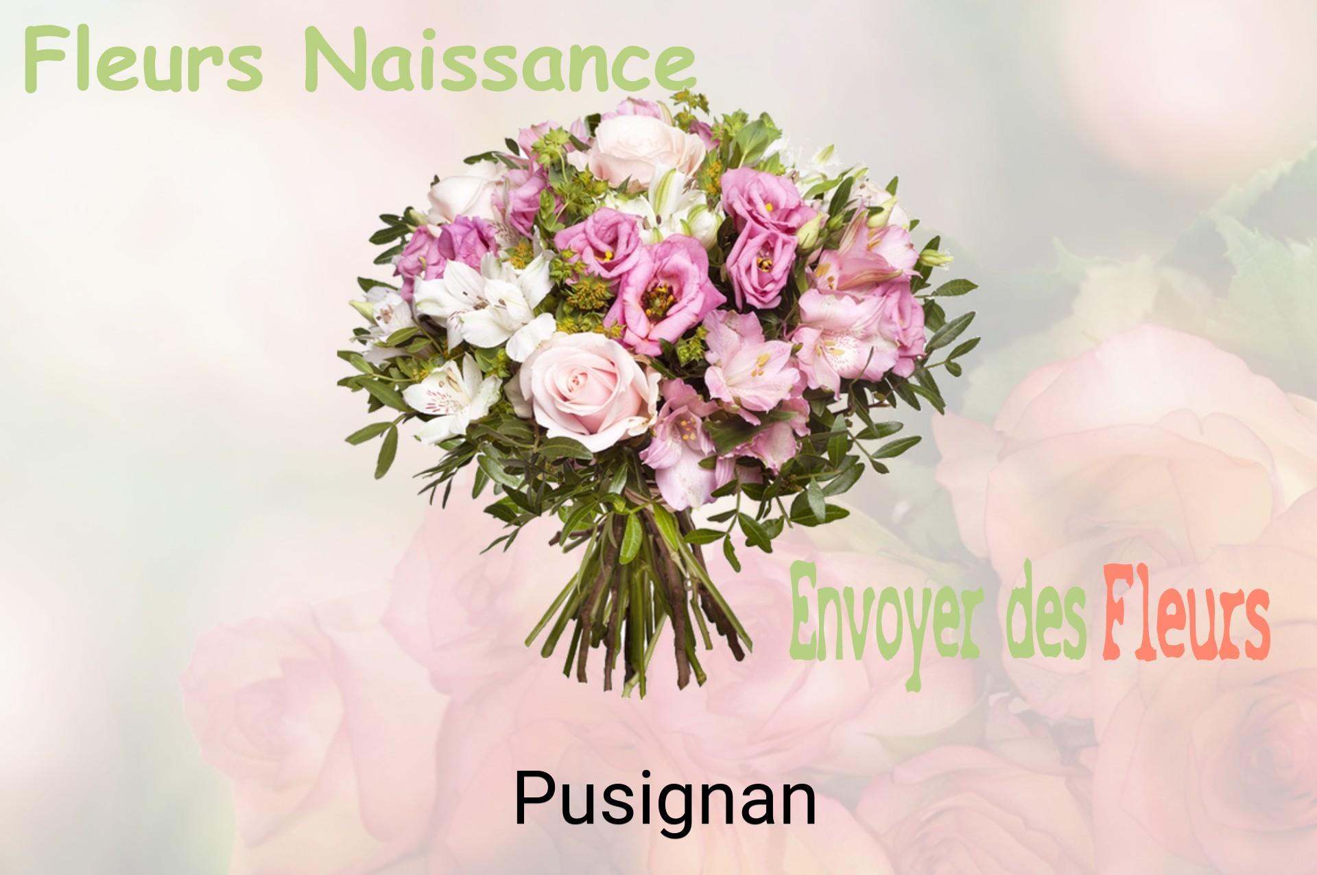 Bouquet de fleurs de naissance livré à Pusignan